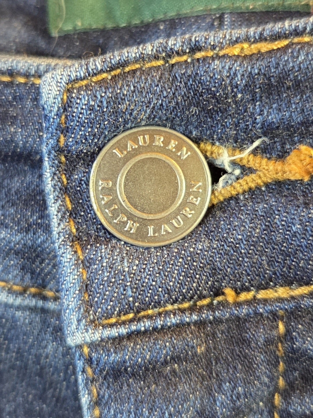 Ralph Lauren Premier Straight-Leg Mid/Dark Blue Jeans Size 8 - Picture 4 of 8